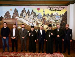 Patrik Bartholomeos Nevşehir’de! Başkan Arı ile Bir Araya Geldi