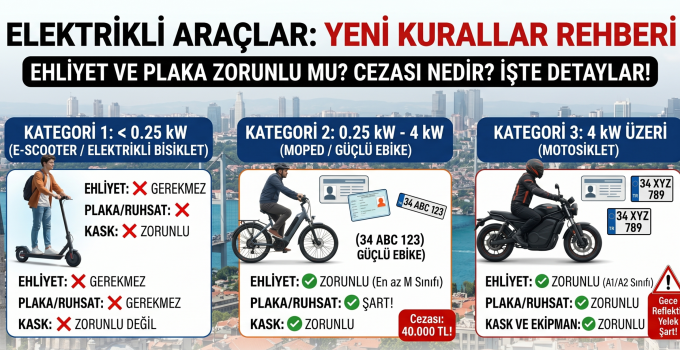 Nevşehir Emniyeti’nden Elektrikli Bisiklet ve E-Scooter Kullanıcılarına Önemli Uyarı