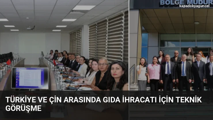 Türkiye ve Çin arasında gıda ihracatı için teknik görüşme